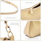 Uygafly Shoulder Bag for Women Cute Handbags Purses - color: Ag-gold