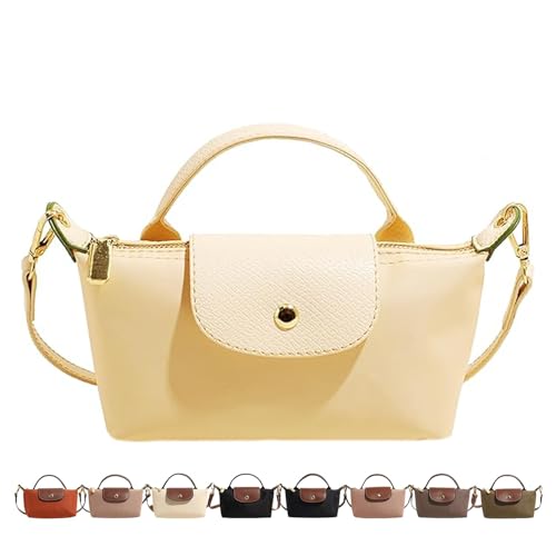Fashion Mini Crossbody Bag, Handbags Purses with Adjustable Strap for Women, Ladies Shoulder Totes Bag - color: Yellow