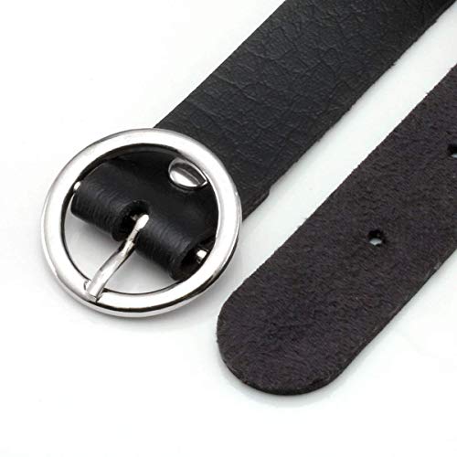 Eigso Vintage Punk Goth Studded Rivet Pu Leather Collar Choker Necklace with Spikes Adjustable - color: M-Black