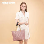 Montana West Tote Bag for Women Chain Top-handle Handbags - color: Pink