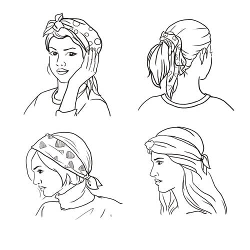 Women's Fashion Silk Scarf Square Satin Headscarf Neck Scarf Head Hair Wraps - color: Portuguese Flag