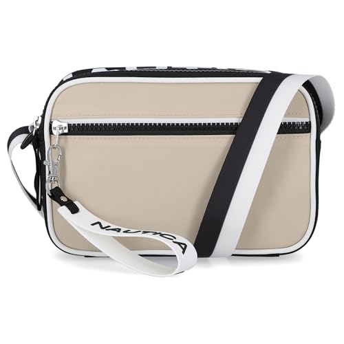 Nautica womens High Seas Camera Crossbody - color: Bilateral Oatmeal