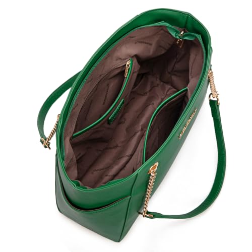 Montana West Tote Bag for Women Chain Top-handle Handbags - color: M Green