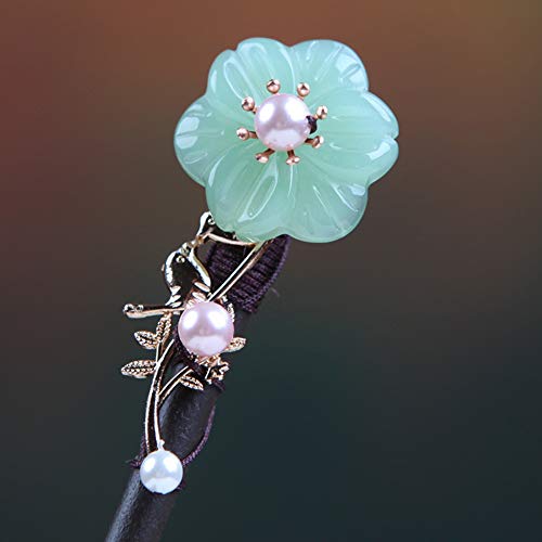 Wooden Hair Pins 7.08" Chinese Hair Sticks For Long Hair Buns (D) - color: D