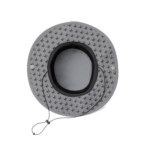 MISSION Cooling Bucket Hat - Unisex Wide-Brim Hat for Men & Women - Lightweight, Foldable & Durable - Cools Up to 2 Hours - color: Charcoal Mission Print