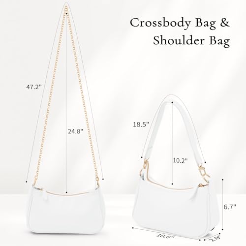 Uygafly Shoulder Bag for Women Cute Handbags Purses - color: Aw-white