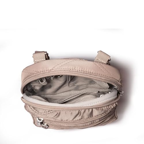 Baggallini Journey Crossbody Bags for Women 9x6 Small Lightweight Travel Handbag W/RFID - color: Moonrock Quilt