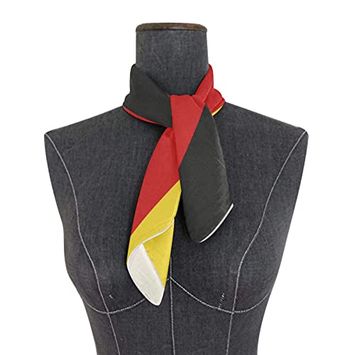 Women's Fashion Silk Scarf Square Satin Headscarf Neck Scarf Head Hair Wraps - color: German Flag