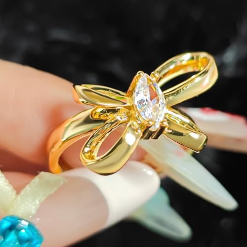 14K Gold Plated Rings for Women Open Adjustable Rings Stackable Rings Charming Rings Statement Rings Thumb Ring Band Finger Rings Vintage Rings Handmade Rings for Men Women Anniversary Birthday Gift - color: Ring03-29
