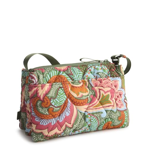 Vera Bradley womens Featherweight Foxbury Crossbody Bag - color: Leaf Me Not Paisley