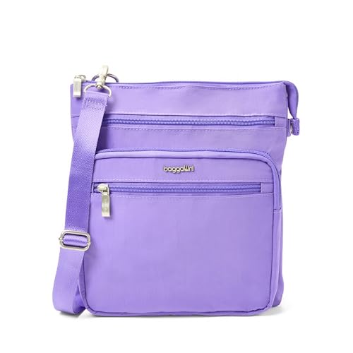 Baggallini womens Out and About Crossbody - color: Lavender Surf