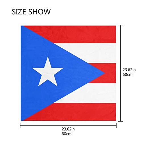 Women's Fashion Silk Scarf Square Satin Headscarf Neck Scarf Head Hair Wraps - color: Puerto Rico