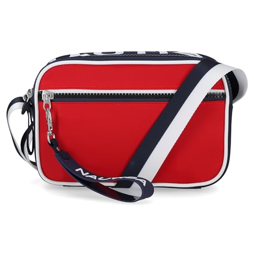 Nautica womens High Seas Camera Crossbody - color: Bilateral Red
