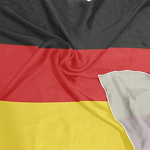 Women's Fashion Silk Scarf Square Satin Headscarf Neck Scarf Head Hair Wraps - color: German Flag