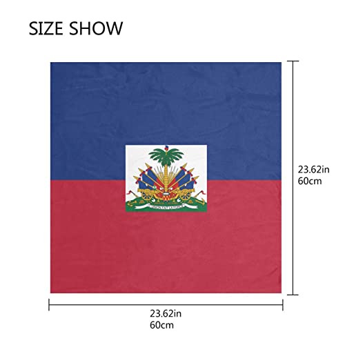 Women's Fashion Silk Scarf Square Satin Headscarf Neck Scarf Head Hair Wraps - color: Haitian