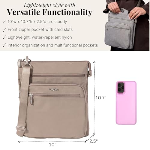 Baggallini womens Out and About Crossbody - color: Moonrock