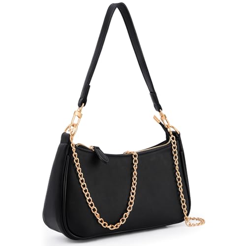 Uygafly Shoulder Bag for Women Cute Handbags Purses - color: Aa-black