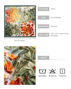 AWAYTR 35” Satin Head Scarf for Women Like Silk Scarf Hair Bandanas Women Large Square Neck Scarf Headscarf Head Wrap - color: Green