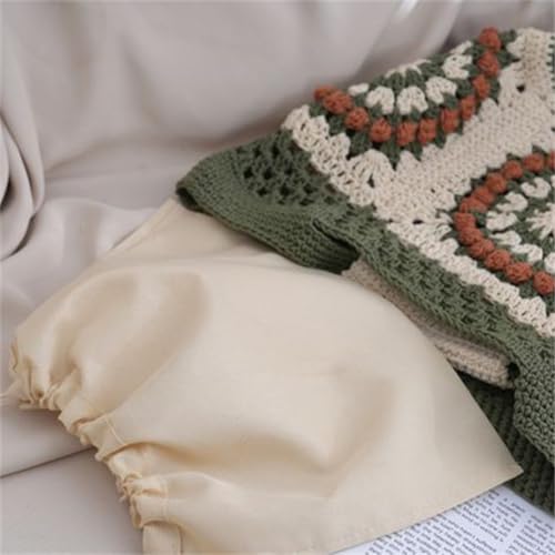 Womens Summer Boho Crochet Beach Tote Bag Handmade Woven Handbag Large Travel Vacation Shopper Straw Purse - color: Dark Green