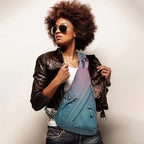 KL928 Canvas Sling Bag - Small Crossbody Backpack Shoulder Casual Daypack Rucksack for Men Women(Large Version, Violet+GrayishBlue) - color: Canvas-violet+grayishblue