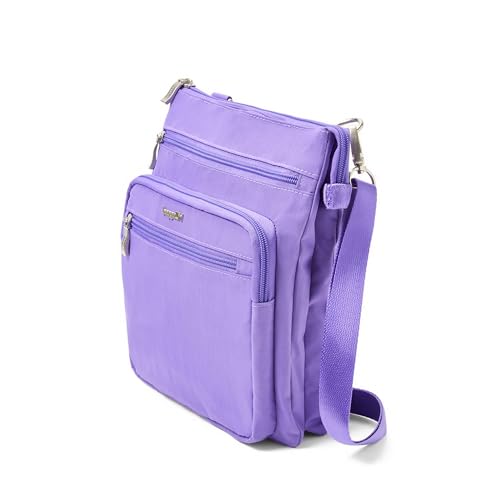 Baggallini womens Out and About Crossbody - color: Lavender Surf