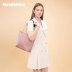 Montana West Tote Bag for Women Chain Top-handle Handbags - color: Pink