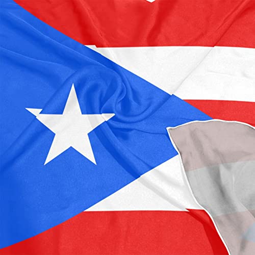 Women's Fashion Silk Scarf Square Satin Headscarf Neck Scarf Head Hair Wraps - color: Puerto Rico