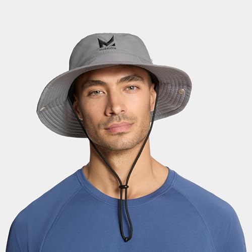 MISSION Cooling Bucket Hat - Unisex Wide-Brim Hat for Men & Women - Lightweight, Foldable & Durable - Cools Up to 2 Hours - color: Charcoal