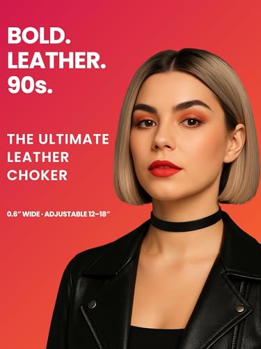 3-Pack Chokers — Velvet (1.5") + Leather (0.6") + Heart Pendant, Adjustable 12–18", Stainless Steel Hardware, 90s/Goth Layering Set — Black | Red | Green | White - color: Black