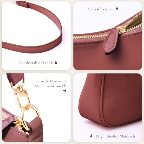 Uygafly Shoulder Bag for Women Cute Handbags Purses - color: Awr-wine Red