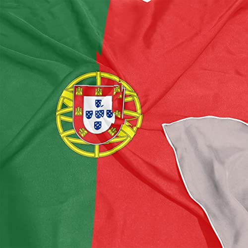 Women's Fashion Silk Scarf Square Satin Headscarf Neck Scarf Head Hair Wraps - color: Portuguese Flag