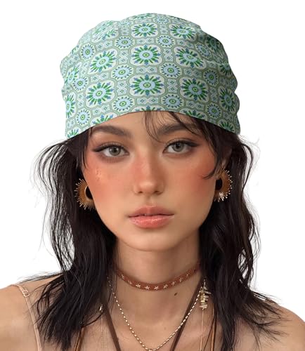 21"x21" Soft Cotton Bandana for Men and Women Unisex Head Wrap Scarf Headband Face Mask for Outdoor - color: Qm-geomoss