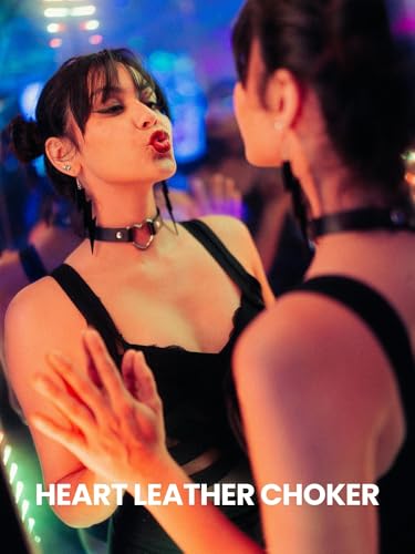 3-Pack Chokers — Velvet (1.5") + Leather (0.6") + Heart Pendant, Adjustable 12–18", Stainless Steel Hardware, 90s/Goth Layering Set — Black | Red | Green | White - color: Black