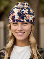 1 Pack Boho Headbands Stretch Paisley Print Bandana Headband Criss Cross Hair Bands Knotted Head Wrap Yoga Daily for Women and Girls (Gray-Black) - color: Gray-Black