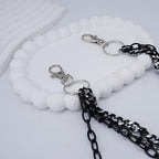 Layered Pants Chain keychain for Women Men Punk Wallet Chains Hiphop Jeans Keychain Halloween Jewelry - style: F-black layered chain