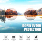 Joopin Retro Small Round Sunglasses Hippie Circle Sun Glasses Polarized UV400 Protection Metal Shades for Men Women - color: Golden Frame Light Pink Lens