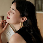 Verniflloga14K Gold Hoop Earrings Gold Earrings Women’s Hoop Earrings Jewelry Timeless Elegance 25 mm/ 30 mm - size: 30MM