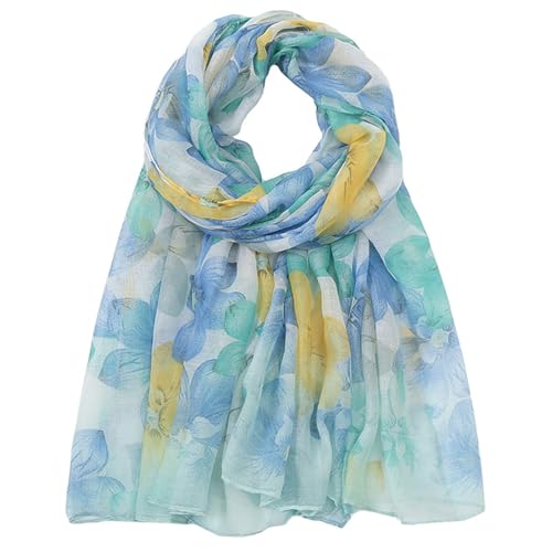vimate Lightweight Scarf for Women Fashion Head Cover Hijab Cotton Voile Scarf Shawl Wrap for Spring Fall Winter Season - color: F2#.style 71