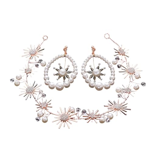 Boho Floral Crown for Women– Adjustable Faux Silk Flower Headband, Handmade Wedding Hair Accessory for Festivals & Photoshoots, Flower Hair Crown for Women (Gold Sunflower, Adjustable) - color: Gold Sunflower