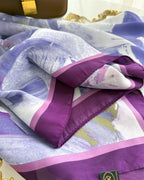 XL 43 Inch Extra Large Square Scarf Fashion Scarves Silk Feeling Hair Scarf Wrapping Scarfs Night Sleeping Headscarf - color: Ba1025