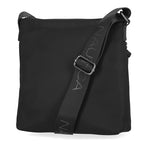 Nautica Diver Nylon Small Women's Crossbody Bag Purse with Adjustable Shoulder Strap - color: Zipper Up Black