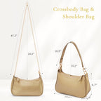 Uygafly Shoulder Bag for Women Cute Handbags Purses - color: Ag-gold