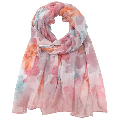 vimate Lightweight Scarf for Women Fashion Head Cover Hijab Cotton Voile Scarf Shawl Wrap for Spring Fall Winter Season - color: F3#.style 73