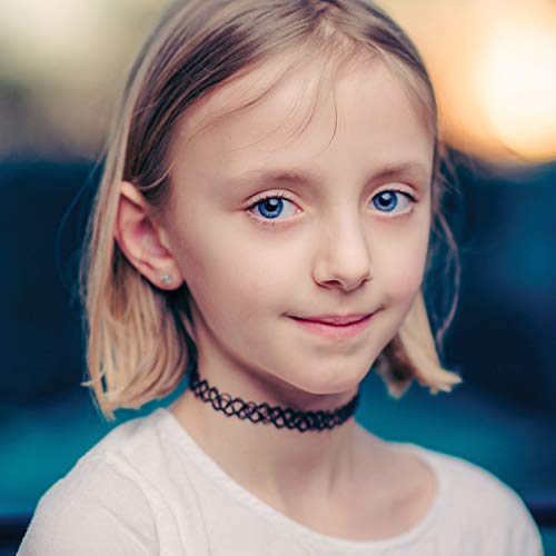 BodyJ4You 24PC Tattoo Choker Necklace - 90s Choker Necklaces Y2K Fashion Trendy Vintage - Daisy Flower Charm Colorful Rainbow Black Goth Pendant - Stretchy Elastic Necklace Summer Gift Set - color: Black, Rainbow, Pink, Purple, Green, Clear