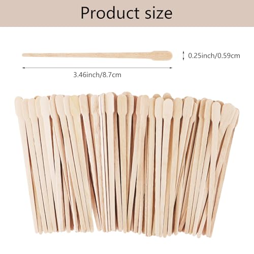 1200 Pcs Wooden Wax Sticks Small Wax Spatulas Applicator Wood Craft Sticks for Body Hair Eyebrow Lip Nose Brow Removal
