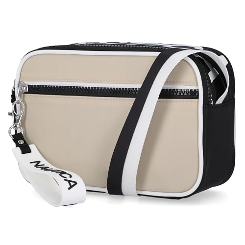 Nautica womens High Seas Camera Crossbody - color: Bilateral Oatmeal