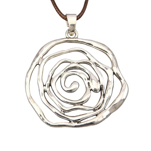 Boho Necklaces for Women Cord Necklace with Pendant Long Silver Necklace Vintage Sweater Necklace Hippie Jewelry for Women Girls Gifts - style: Boho Silver Necklace