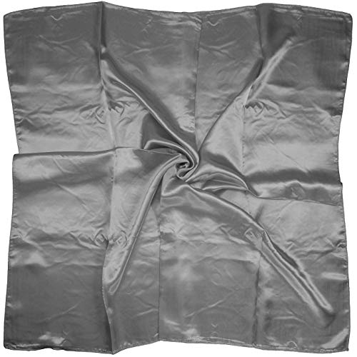 4 Pc Set Large 35 x 35 inches Satin Square Scarves Neck Hair Head Scarf Bundle - color: Set W3