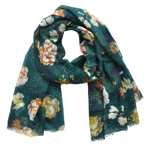 Lightweight Boho Scarf for Women Spring Summer Floral Printed Scarves Fashion Shawl Wrap - color: Color-f05