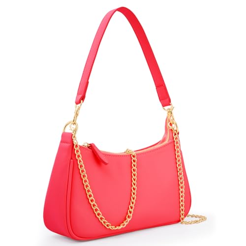 Uygafly Shoulder Bag for Women Cute Handbags Purses - color: Ar-red